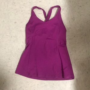 Lululemon Cross back Tank with Built in Bra